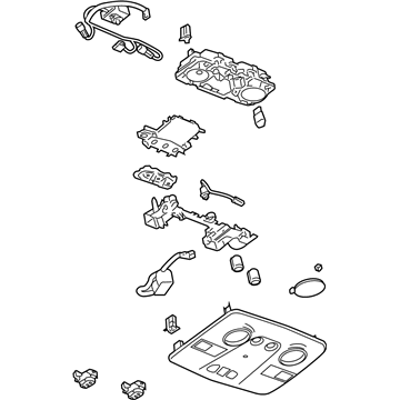 Saturn 20836168 Roof Console