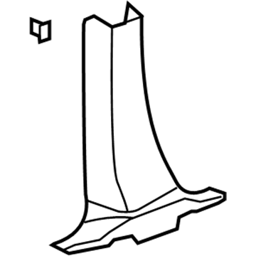 GM 25890507 Lower Center Pillar Trim, Inner Passenger Side GM 25890507 Lower Center Pillar Trim, Inner Passenger Side