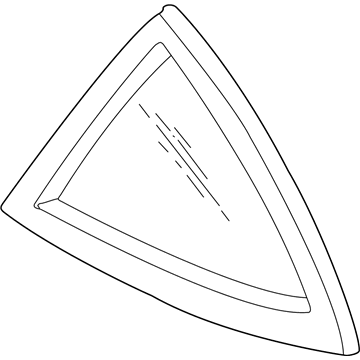 GM 15262160 Quarter Glass, Driver Side GM 15262160 Quarter Glass, Driver Side