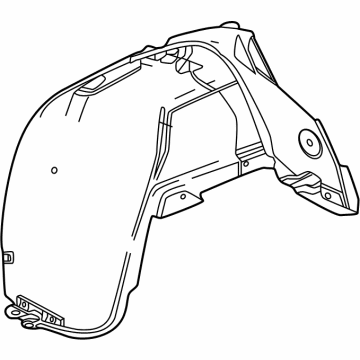 Chevy Colorado Fender Splash Shield - 84782837
