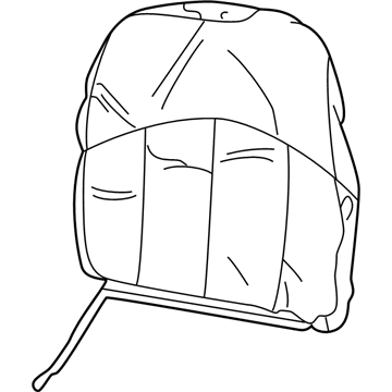 GM 88899935 Seat Back Cover, Medium Gray, Driver Side