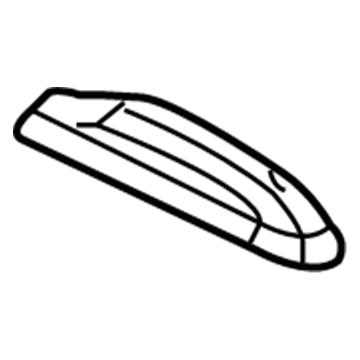 GM 25783487 Rear Support, Black, Passenger Side