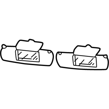 Oldsmobile 10345189 Sunvisor