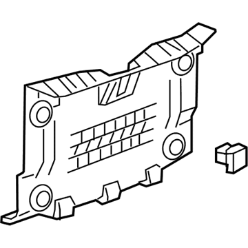 GM 84030026 Rear Panel Trim, Black