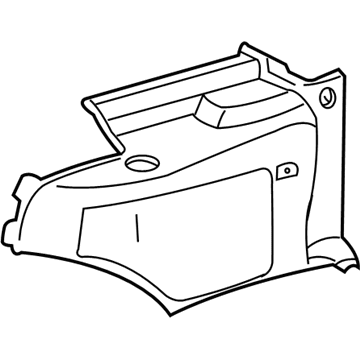 GM 89024203 Quarter Trim Panel, Oak GM 89024203 Quarter Trim Panel, Oak