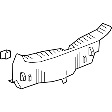 GM 84243012 Rear Sill Plate, Black