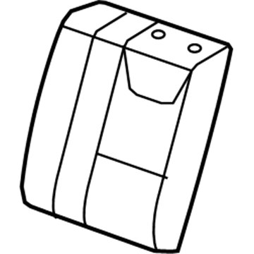 GM 15299915 Seat Back Cover, Titanium, Rear Driver Side GM 15299915 Seat Back Cover, Titanium, Rear Driver Side