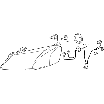 2007 Pontiac G6 Headlight - 20821144