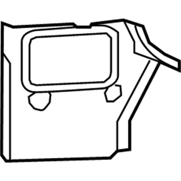 GM 19121018 Rear Body Extension, Passenger Side