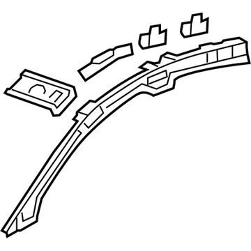 GM 94576166 Inner Windshield Pillar