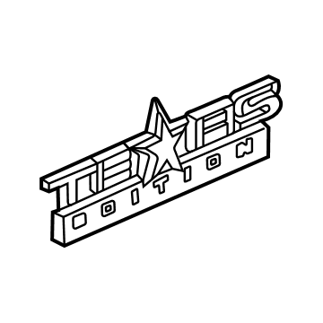 GM 84830622 Nameplate, Rear GM 84830622 Nameplate, Rear