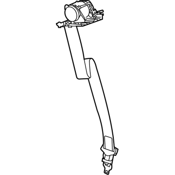 GM 84929454 Center Belt Assembly, Titanium