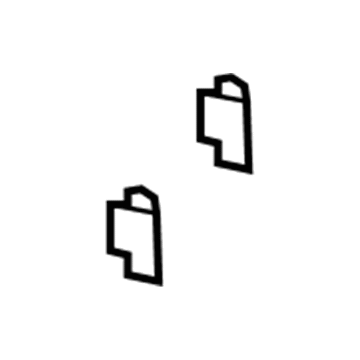 GM 24405739 Lower Center Pillar Trim Upper Clip, Black, Inner GM 24405739 Lower Center Pillar Trim Upper Clip, Black, Inner