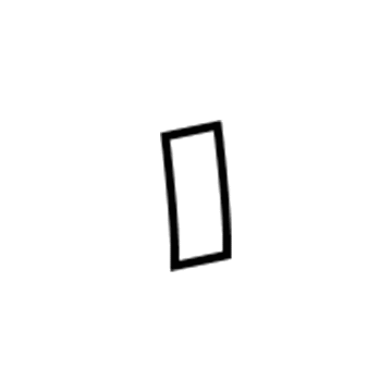 GM 25843918 Inner Center Pillar Insulation, Rear