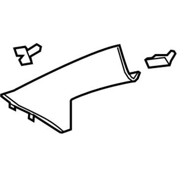 Saturn 22755815 Windshield Pillar Trim