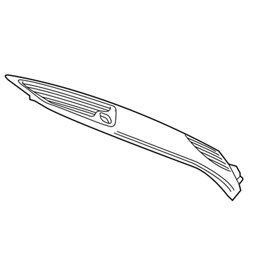 GM 84433900 Defroster Panel, Jet Black