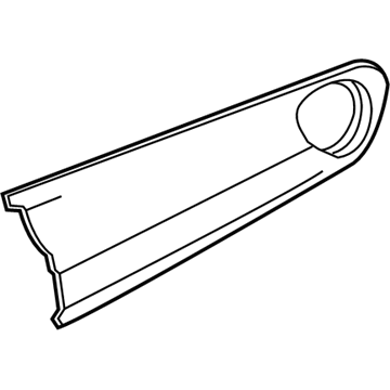 GM 23505183 Trim Pad, Black, Center GM 23505183 Trim Pad, Black, Center