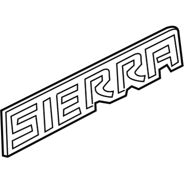 GMC 15707451 Nameplate