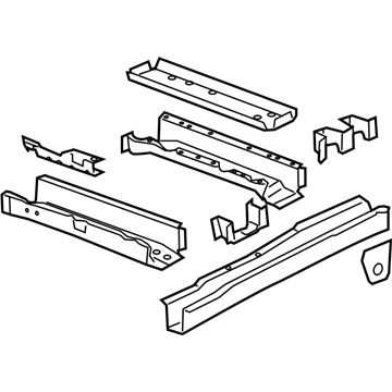 GM 15918789 Rail Assembly, Front