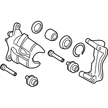 GM 19204318 Caliper, Front Passenger Side