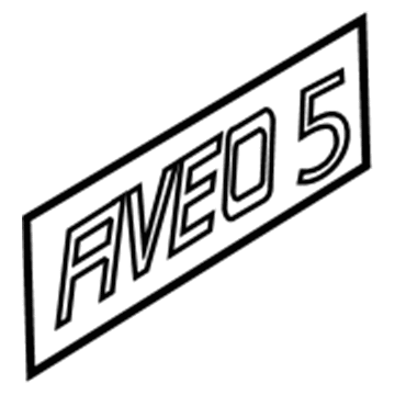 Chevy 96415460 Nameplate