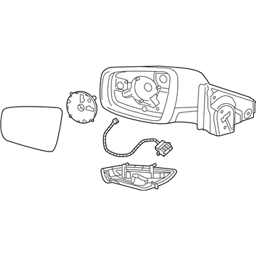 Buick Side View Mirrors - 22857440