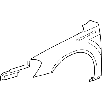 GM 25833736 Fender, Front Passenger Side GM 25833736 Fender, Front Passenger Side