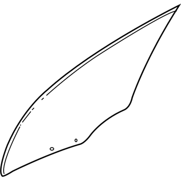 Cadillac 25711218 Door Glass