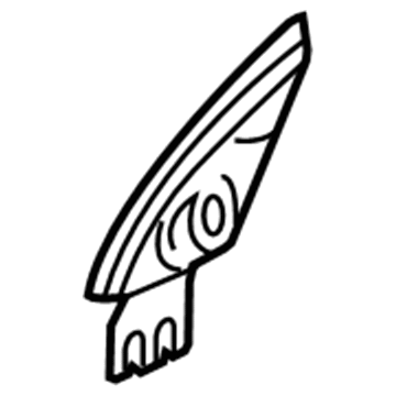 GM 21993423 Upper Trim, Titanium, Front Driver Side GM 21993423 Upper Trim, Titanium, Front Driver Side