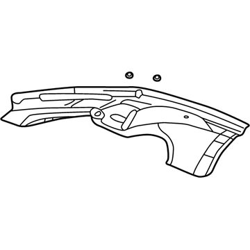 GM 10442556 Upper Quarter Trim, Driver Side