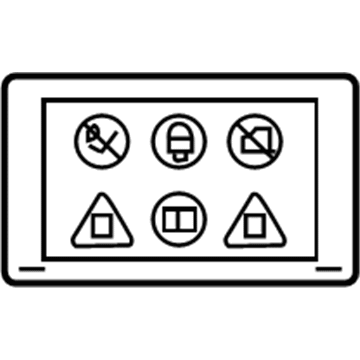 GM 25808256 Battery Label GM 25808256 Battery Label