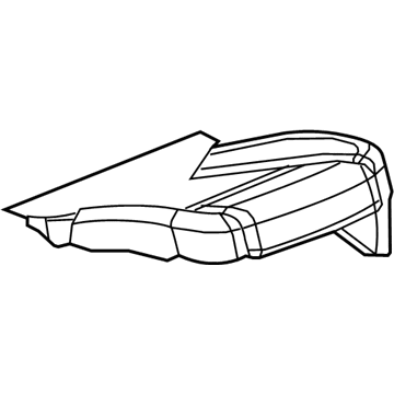 GM 22979519 Cushion Cover, Brown, Rear Passenger Side GM 22979519 Cushion Cover, Brown, Rear Passenger Side