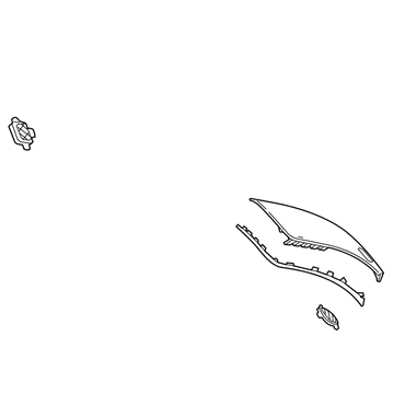 Chevy Dash Panel Vent Portion Covers - 22886846