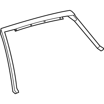 Cadillac SRX Door Moldings - 20943560