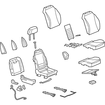 Saturn 25886561 Seat Assembly