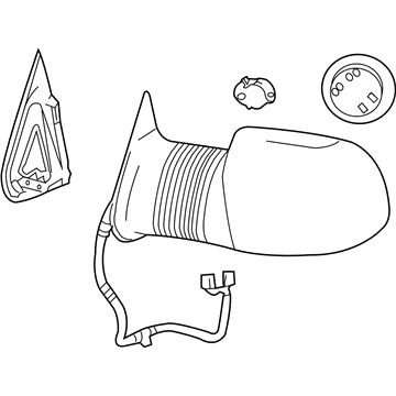 2003 GMC Sierra 2500 Side View Mirrors - 19153378