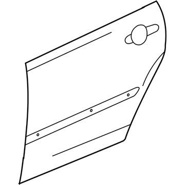 GM 15147846 Outer Panel, Rear Passenger Side
