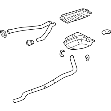 2004 Cadillac CTS Muffler - 25765122