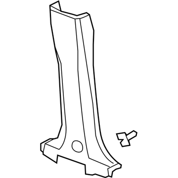 GM 20968710 Lower Center Pillar Trim, Inner Passenger Side