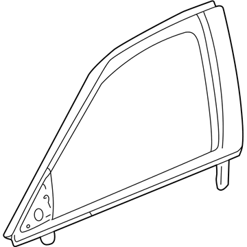 GM 25696574 Window Molding, Front Driver Side