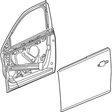 GM 39196928 Door Shell, Front Passenger Side