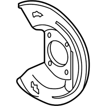 Oldsmobile Brake Backing Plate - 18017714