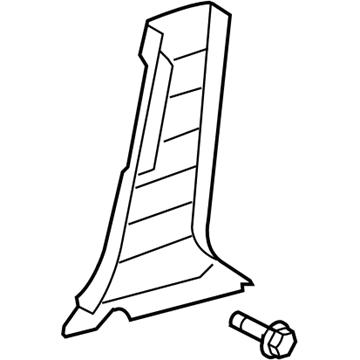 GM 19184767 Lower Center Pillar Trim, Inner Passenger Side GM 19184767 Lower Center Pillar Trim, Inner Passenger Side