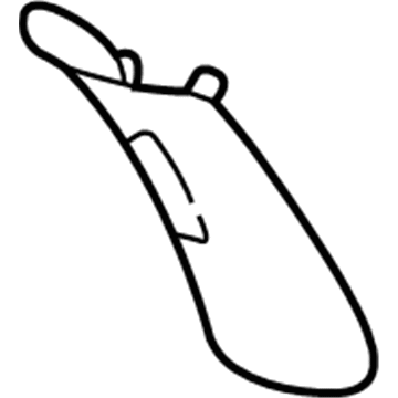 GM 10449772 Center Pillar Trim, Blue, Inner Driver Side