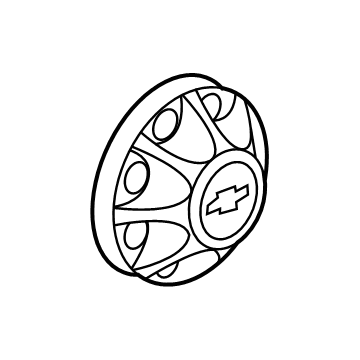 2012 Chevy Silverado 2500 HD Wheel Cover - 9597801