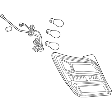 Chevy Sonic Tail Light - 42652057