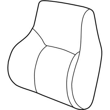 GM 12459215 Seat Back Cover, Front GM 12459215 Seat Back Cover, Front