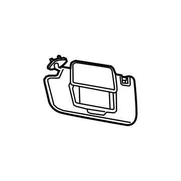 GM 84660822 Sunvisor, Jet Black, Driver Side GM 84660822 Sunvisor, Jet Black, Driver Side