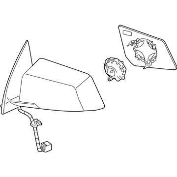 2007 GMC Acadia Side View Mirrors - 25894453