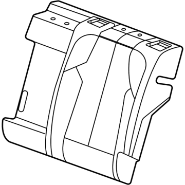 GM 85646271 Seat Back Cover, Black GM 85646271 Seat Back Cover, Black